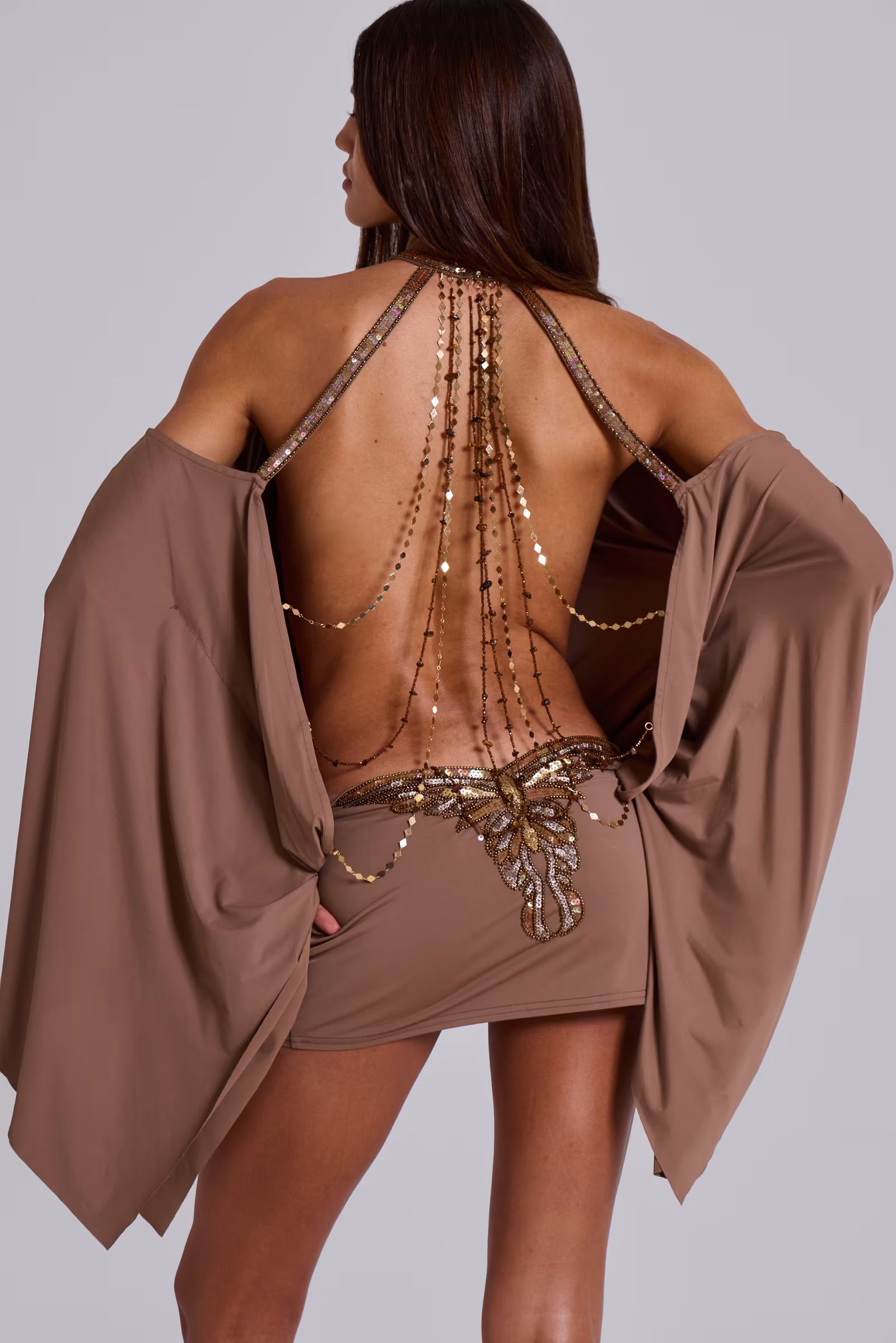 Jaded London Style Embellished Butterfly Dress